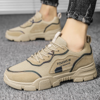 Ideamini2022新款春季防水防滑劳保男鞋工地上班透气工装男士运动耐磨潮鞋休闲鞋