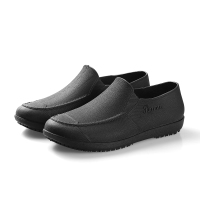 Ideamini防水工作鞋雨鞋水鞋男工地鞋短筒低帮胶鞋潮厨房厨师鞋防滑防油夏休闲鞋