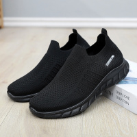 Ideamini老北京布鞋男鞋春季休闲运动鞋轻便飞织透气爸爸中老年大码健步鞋休闲鞋