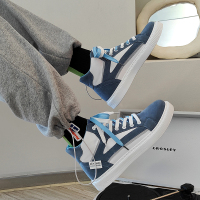 Ideamini男鞋帆布鞋百搭板鞋学生韩版潮流高帮ins夏季透气休闲中帮春秋季