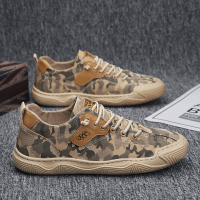 Ideamini男鞋2022新款夏季透气布鞋休闲劳保工地工作迷彩解放厨房板鞋