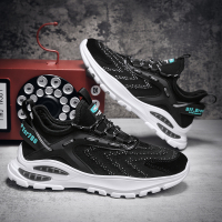 Ideamini李ཾ宁夏季新款男鞋运动鞋男2022时尚透气网鞋软底气垫跑步鞋减震休闲鞋