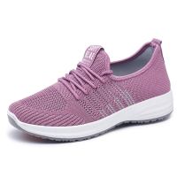 Ideamini老人鞋女防滑软底 老年健步鞋女 妈妈鞋软底女舒适春季2022新款休闲鞋