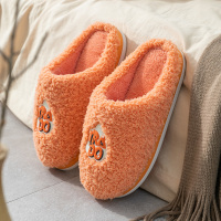 Ideamini棉拖鞋女室内家居季外穿包跟月子情侣一对毛绒踩屎感家用拖鞋男
