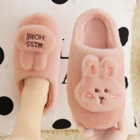 Ideamini棉拖鞋女居家秋款保暖月子鞋可爱学生带后跟室内情侣包跟棉鞋男