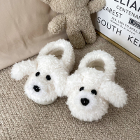 Ideamini季新款儿童保暖棉拖鞋女童居家居卧室内中大童毛绒棉鞋男童外穿