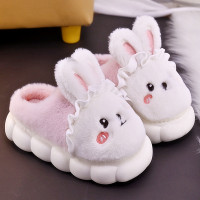 Ideamini新款可爱卡通棉拖鞋学生宿舍居家室内家居鞋保暖厚底棉拖鞋毛毛拖