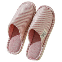 Ideamini新款布拖鞋女款情侣日式初秋季地板防滑老年人保暖棉拖鞋月子鞋