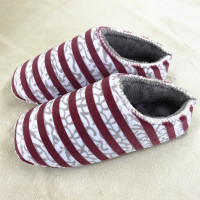 Ideamini锁口缝合帮海绵拖鞋帮手工毛线编织鞋底法兰绒棉鞋邦加厚保暖内衬