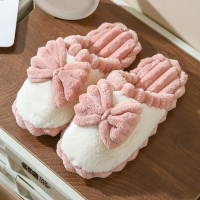 Ideamini棉拖鞋女可爱情侣保暖家居厚底季室内地板棉拖鞋家用秋男士