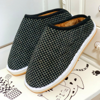 Ideamini居家地板手工半包根老北京女男式款季加厚保暖月子鞋妈妈棉拖鞋