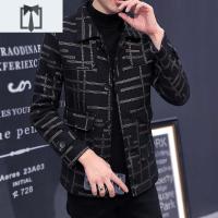 NEW LAKE短款风衣男呢子外套韩版潮流帅气休闲毛呢大衣夹克男厚青年毛呢大衣男