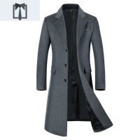 NEW LAKE厂家直供 毛呢 大衣男 修身青年 男装长款大衣外套男毛呢大衣男