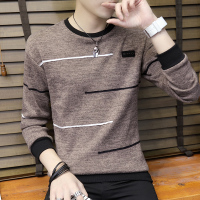 NEW LAKE秋冬季男士毛衣2020新款青少年韩版男装加绒加厚套头针织打底衫