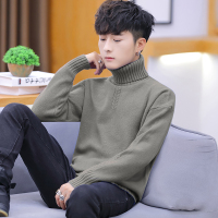 NEW LAKE高领毛衣男士秋冬季韩版潮流宽松个性针织线衫加绒加厚情侣装打底