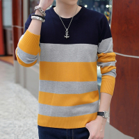 NEW LAKE2020秋冬季新款男士毛衣韩版线衫衣服男装加绒加厚长袖打底针织衫