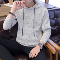 NEW LAKE男士秋装上衣冬季韩版潮流毛衣男连帽个性保暖线衣修身针织打底衫