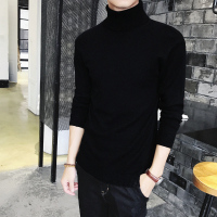 NEW LAKE加厚男士高领毛衣冬季毛线衣服针织衫韩版紧身加绒黑色打底衫男装