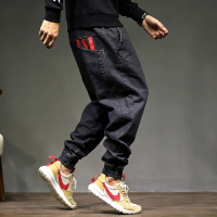 NEW LAKE哈伦牛仔长裤子男士2020新款秋季宽松胖子加肥加大肥佬大童秋冬款牛仔裤