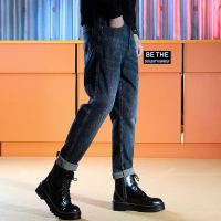 NEW LAKE飒盾高端秋季牛仔裤男潮牌宽松直筒男裤韩版潮流马丁靴搭配长裤子牛仔裤