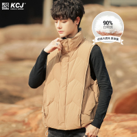 NEW LAKE秋冬季羽绒服马甲男士潮牌轻薄短款个性百搭外套潮流帅气外穿背心羽绒服