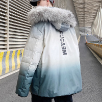 NEW LAKE男士中长款羽绒服韩版潮流冬季2020年新款潮牌港风加厚情侣装外套羽绒服