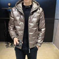 NEW LAKE冬季新款2020年男士羽绒服短款韩版潮流帅气轻薄加厚外套连帽男装羽绒服