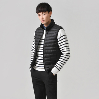 NEW LAKE轻薄羽绒服男马甲内胆秋冬新款中青年休闲立领薄轻便羽绒保暖背心羽绒服