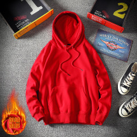 NEW LAKE卫衣男连帽潮流宽松春秋款2020本命年大红加绒外套情侣装国潮上衣卫衣