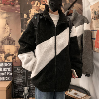 NEW LAKE冬季羊羔绒卫衣男开衫拉链外套韩版潮流情侣加绒加厚双面绒上衣服卫衣