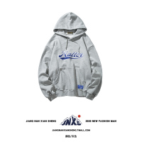 NEW LAKE江南先生日系加绒连帽情侣卫衣潮流男女宽松情侣装秋冬情侣版外套卫衣