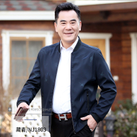 NEW LAKE爸爸秋装外套夹克男士40岁50休闲中年春秋款加厚中老年人男装冬季夹克