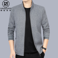 NEW LAKE夹克男立领中年男士毛呢外套休闲加厚新款秋冬季爸爸男式秋装上衣夹克