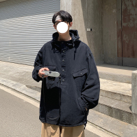 NEW LAKE美丽的脏店日系古着感套头连帽夹克外套男潮牌军事风工装外套上衣夹克