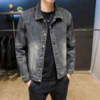 NEW LAKE男士牛仔夹克秋季新款水洗牛仔服韩版修身潮流百搭帅气休闲外套男夹克