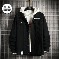 NEW LAKE高街黑暗系男装秋装上衣痞帅炸街丹宁牛仔外套男日系潮牌大码夹克夹克