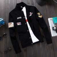 NEW LAKE牛仔外套男士韩版修身潮流秋冬款棒球服男装秋装学生休闲褂子夹克夹克