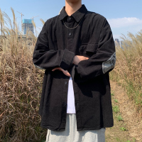 NEW LAKE日系灯芯绒外套男士秋冬季韩版潮流大码炸街胖子宽松夹克百搭港风夹克