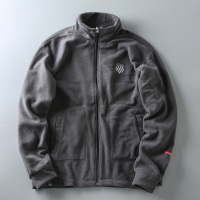 NEW LAKE秋冬新款男士 户外运动休闲立领保暖摇粒绒内穿外搭开衫夹克外套夹克