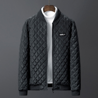 NEW LAKE秋冬外套男商务休闲加棉夹克男爸爸装加绒装羽绒棉服男薄冬装衣服夹克