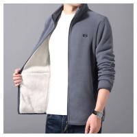 NEW LAKE梵隆摇粒绒外套男装鸿盛狼抓绒外套绒开衫夹克保暖卫衣双面绒。夹克