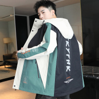 NEW LAKE冬季棉衣男士外套加绒加厚夹克潮流青少年学生棉袄大毛领派克棉服夹克