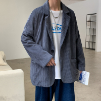 NEW LAKE春秋灯芯绒外套男日系复古港风宽松百搭潮流条绒西装秋衣休闲夹克夹克