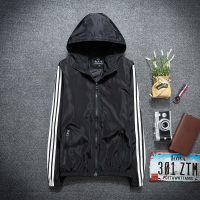 NEW LAKE秋冬季情侣外套加厚男夹克褂子户外运动青少年三条杠潮上衣夹棉款夹克