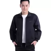 NEW LAKE运动衣男春秋中老年男士加大码运动装胖爸爸衣服休闲上衣外套夹克