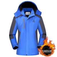 NEW LAKE加绒加厚外套男女款秋冬季户外登山服防风防水大码保暖夹克夹克