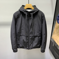 NEW LAKE2020秋冬季工装连帽休闲薄棉夹克男潮流迷彩拼色修身二棉上衣外套夹克