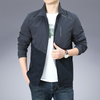 NEW LAKE夹克男春秋宽松运动新款茄克青年帅气上衣男士外套户外休闲夹克