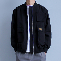 NEW LAKE夹克男士春秋装上衣外穿棒球领衣服男装韩版潮流百搭帅气潮牌外套夹克