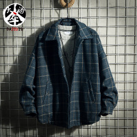 NEW LAKE毛呢外套男韩版潮流男士夹克上衣青年春秋装2019新款呢子短款风衣夹克